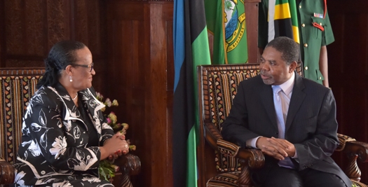 Balozi wa Namibia katika Jamhuri ya Muungano wa Tanzania amekutana na Dk.Shein Ikulu Zanzibar