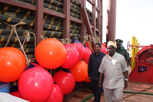 Waya mpya wa umeme utakaolazwa baharini kutoka Ras Fumba hadi Ras Kiromoni umewasili Zanzibar